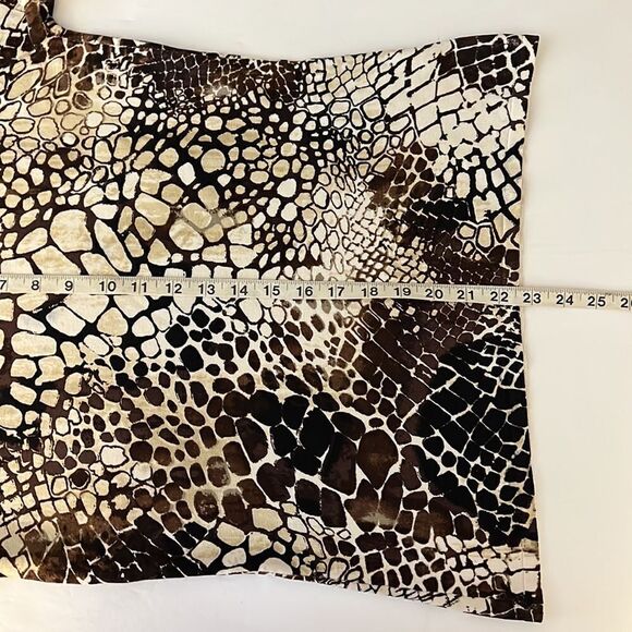 NATORI ous Silk Blend Animal Print Knit Top - Picture 8 of 9